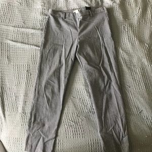 White and Black Checkered Pants